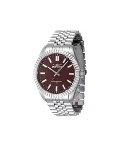 Мужские часы 47482 Specialty Quartz с медным циферблатом и тремя стрелками Invicta, серебряный