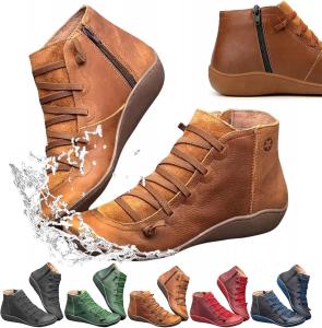 Новые женские винтажные ботильоны, обувь Keilini, ботинки с поддержкой свода стопы для женщин Cohbskj, Brown