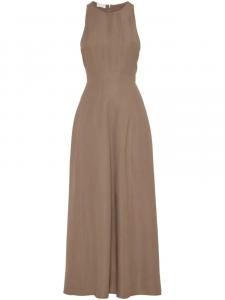 Расклешенное платье Brunello Cucinelli, коричневый