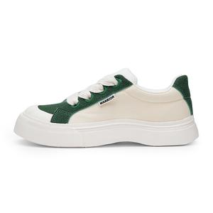 WARRIOR Низкие повседневные кроссовки унисекс бежево-зеленые