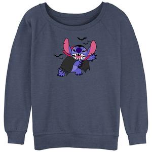 Пуловер с графическим рисунком Disney's Lilo & Stitch Dracula and Bats Juniors, цвет Blue Heather