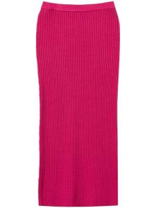 Юбка миди из трикотажного полотна TWINSET, розовый