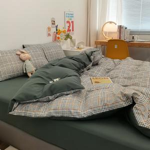 AVIVI Комплект постельного белья, простыня 135 см, пододеяльник 180x220 см, узор "шелковица"