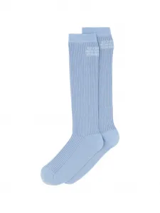 Рифленые носки с логотипом Mm6 Maison Margiela, синий