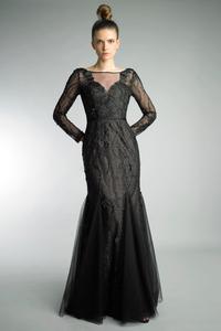 Вечернее платье с длинными рукавами Basix черный Label, черный