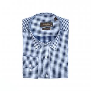 РУБАШКА ИЗ ХЛОПКА CELTIC SLIMM FIT Vella Pais, синий