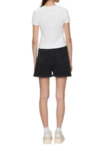 Футболка с принтом IM SLIM FIT MIT STICKEREI QS, белый