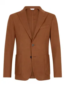 Блейзер с накладными карманами Boglioli, коричневый