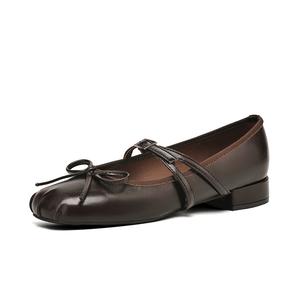 Туфли Мэри Джейн женские кофейного цвета DAPHNE, Coffee