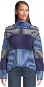 Свитер Dale of Norway Women's Skarstind Sweater, Ultramarine/Ice Blue/Wine