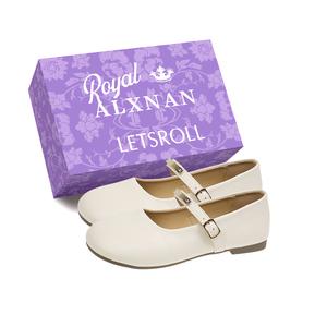 Туфли Мэри Джейн на массивном каблуке для женщин Alxnan, Beige+Box