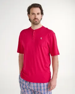 Короткая пижамная футболка для мужчин синего цвета El Búho Nocturno