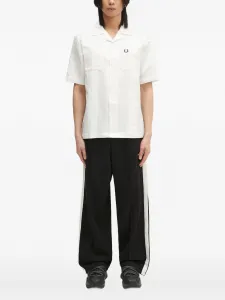 Рубашка с вышитым логотипом Fred Perry, белый
