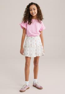 Мини-юбка Gonna a campana WE Fashion, белый