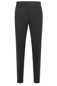 Брюки HUGO Slim fit Pleated Pants Genius, черный