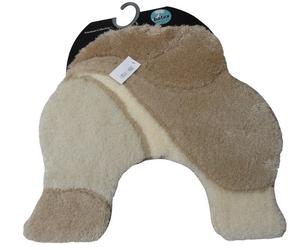 Коврик для унитаза Batex с вырезом Коврик для унитаза Коврик для унитаза Ковер 70х60 см Симфония бежевый Жасмин