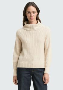 Джемпер TOM TAILOR LOOSE FIT ROLLKRAGEN, Sand/Stone/Beige Melange/Sand