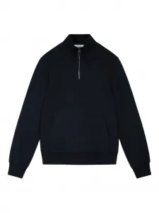 Свитшот с карманом-кенгуру Canali, синий