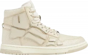 Кроссовки Amiri Skel Top High 'Beige Glitter', загар