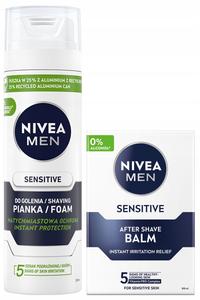 Набор для бритья NIVEA MEN Sensitive. Успокаивающая пена и бальзам после бритья