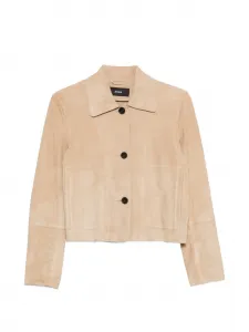 Замшевая куртка на пуговицах Arma, бежевый