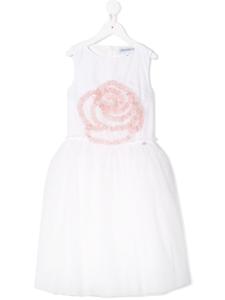 Simonetta платье с вышивкой, белый