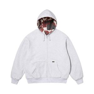 Толстовка Supreme Reversible Work Zip Up Hooded Sweatshirt 'Ash Grey'