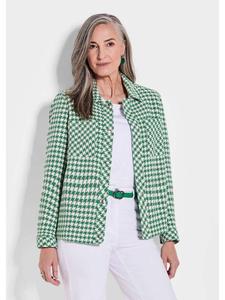 Блейзер GOLDNER, цвет grün/weiß/gemustert
