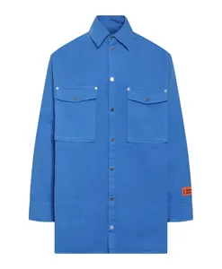 Рубашка с длинными рукавами и карманом Heron Preston, синий