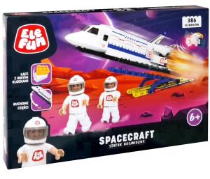 Конструкторы Космический корабль для детей 6+ 386 элементов, подвижные части Elefun