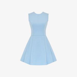 Мини-Платье Ingrid из хлопкового твила с круглым вырезом House Of Cb, синий