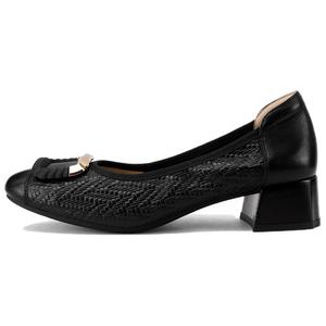 GOLDLION Туфли на платформе с массивным каблуком 3,5 см женские абрикосовые, цвет Apricot