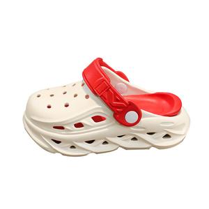 Сандалии детские, износостойкие, водонепроницаемые, дышащие, легкие, с амортизацией и низким верхом LONGDUIZHANG, бежевый/красный