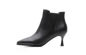 Ботинки женские VEDULLAR, абрикосовые (с меховой подкладкой), каблук 6,5 см