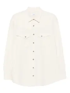 Хлопковая рубашка с двумя карманами Lardini, белый