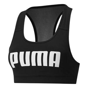 Бюстгальтер (WMNS) PUMA Mid Impact 4Keeps Graphic Training Bra 'Black'