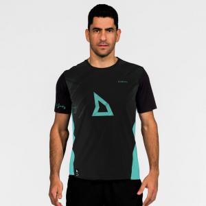 Спортивная футболка Kuikma, цвет rauchschwarz/lagunengrün