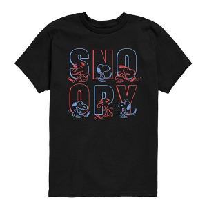 Футболка с принтом Spongebob Squarepants Bikini Bottom Ski Club для мальчиков 8-20 Nickelodeon, Black