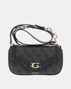 Сумка через плечо с магнитным застежкой Guess, темно-серый