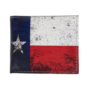 Мужской винтажный складной кошелек с техасским флагом CTM, цвет texan flag