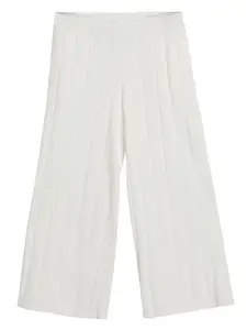 Спортивные брюки в рубчик Brunello Cucinelli Kids, белый