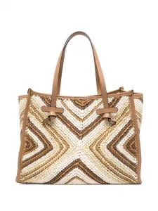 Сумка-тоут Marcella с узором GIANNI CHIARINI, бежевый