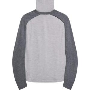 Футболка-водолазка Apex Shrug Helmut Lang, светло-серый меланж