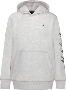 Толстовка с капюшоном Tommy Hilfiger для мальчиков с длинными рукавами из флиса, Signature Oatmeal Heather