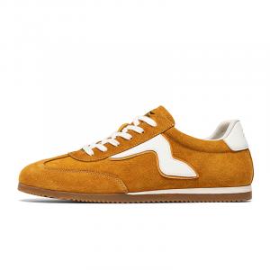 G.N.SHIJIA Кроссовки Cow Yes устойчивые к истиранию, дышащие, легкие мужские низкие повседневные - земляно-желтый, цвет Earth Yellow