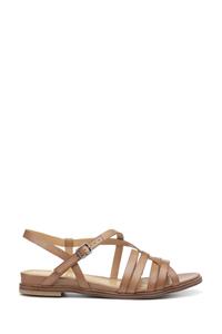 Сандалии Sienna с пряжкой на широкую ногу Hotter, коричневый