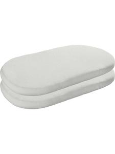 Erwin Müller Комплект из 2 махровых детских простыней на резинке, цвет Эрдинг, белый