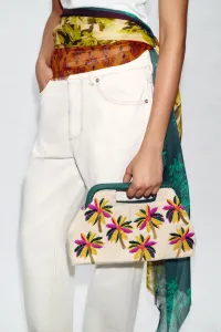 Сумочка с бисерным принтом Zara, мультиколор