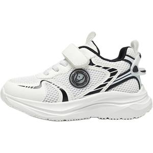 Нескользящие, износостойкие, дышащие низкие повседневные кроссовки для детей MQD, белый/черный