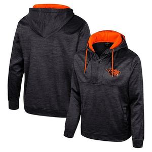 Мужская черная толстовка Oregon State Beavers Cypher с молнией до половины Colosseum